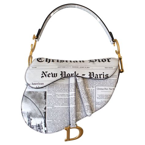 dior newspaper saddle bag|authentic dior saddle bag.